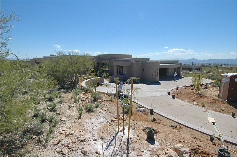 The front entry looks so different now that the driveway has been poured.\n(March 2005)