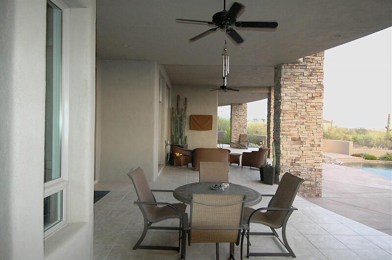 Still another view of the rear patio