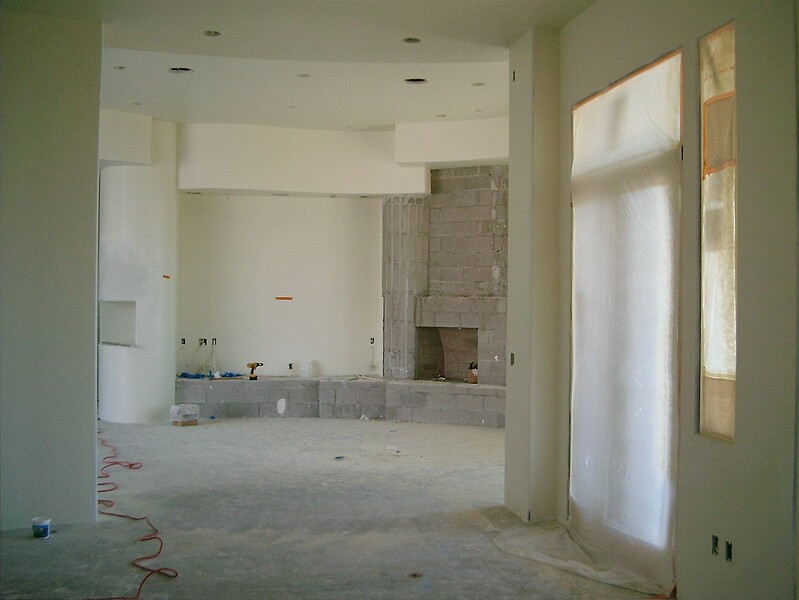 Looking from the far end of the kitchen area into the great room\n(December 2004)